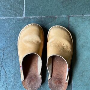 Duckfeet Blavand Leather Clogs Slip Ons Loafers Bio Beige Tan